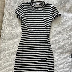 SEEK the label body con striped dress